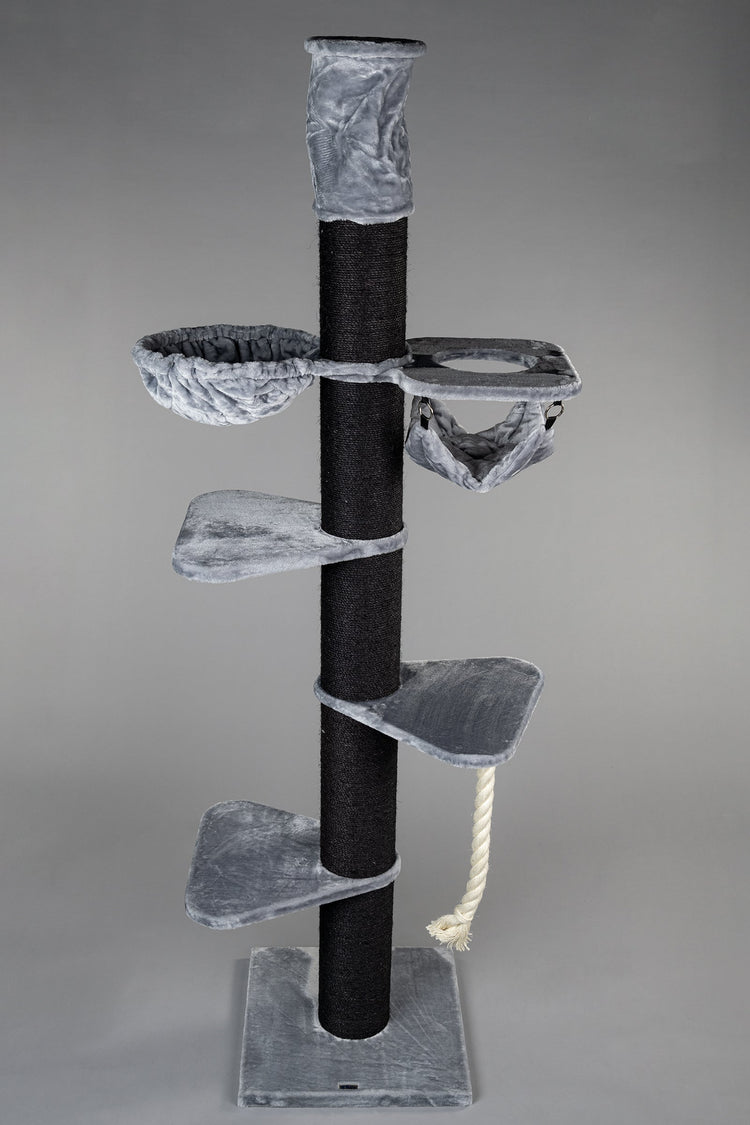 Cat Tree Maine Coon Tower Blackline Crown (Light Grey) 275-295 cm