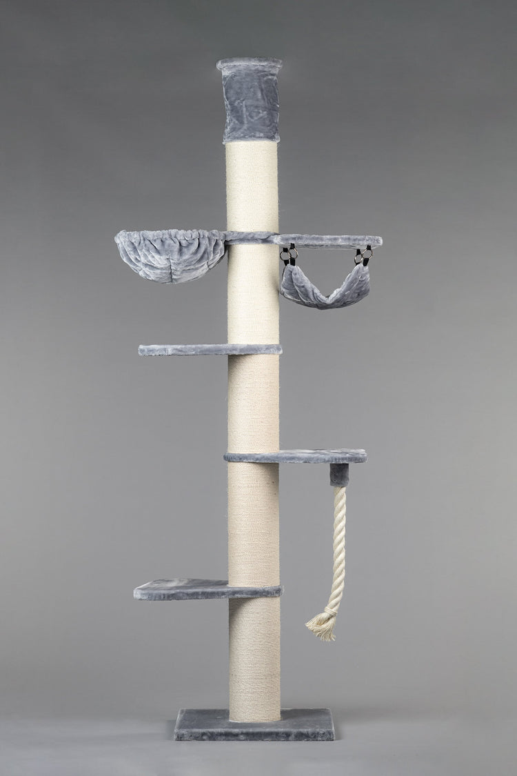 Cat Tree Maine Coon Tower Crown (Light Grey) 275-295 cm
