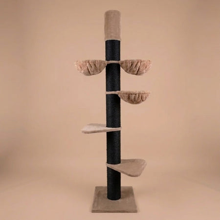 Cat Tree Maine Coon Tower Blackline Plus (Cappuccino Teddy) 235-255 cm