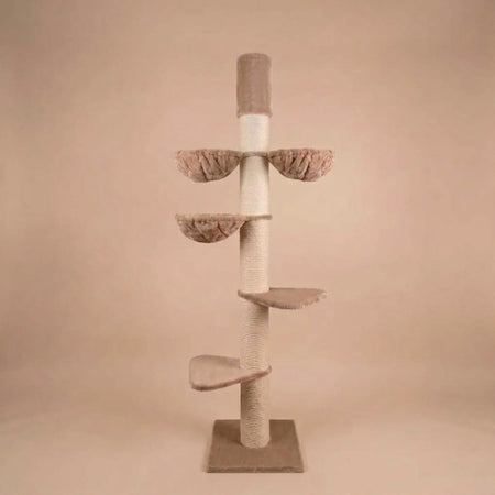 Cat Tree Maine Coon Tower Plus (Cappuccino Teddy) 225-245 cm