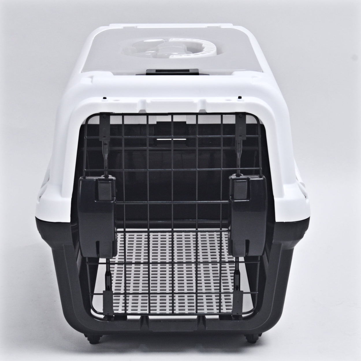 Travel basket with steel door for cats and dogs (Black) 50 x 50 x 35 cm