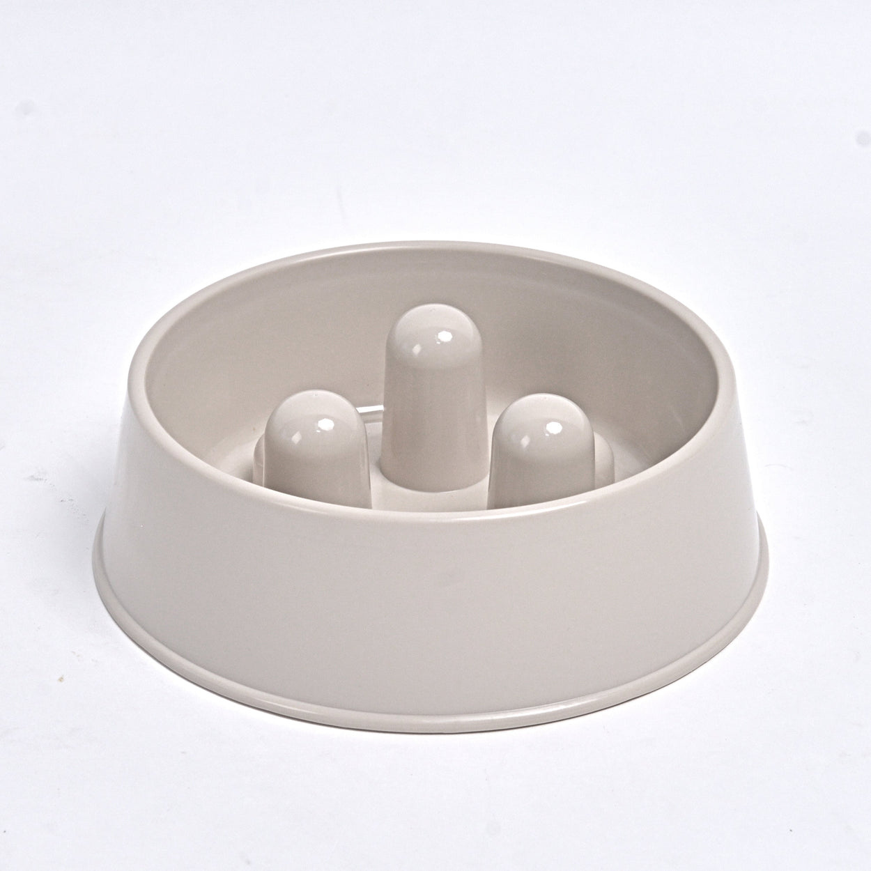 Slowfood Anti-Gulping Bowl Cat & Dog (Cappuccino) - Small Ø20cm