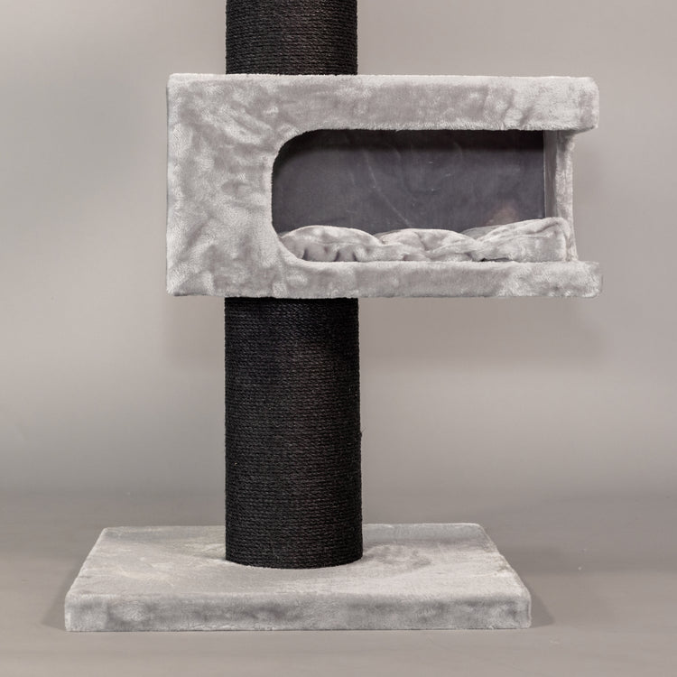 Cat Scratcher Maine Coon Lounge Retreat Blackline (Light Grey)