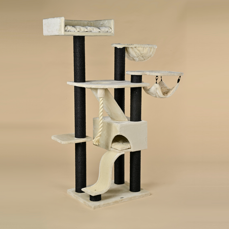 Cat Tree Kilimandjaro de Luxe Blackline Crown (Cream)