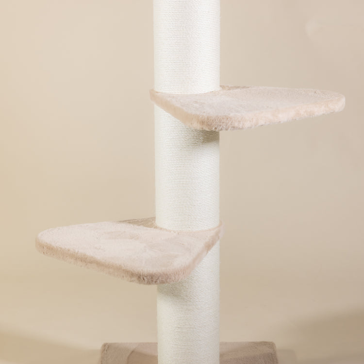 Large, Cappuccino Lying Area Step Triangular (for 12, 15 or 20 cm poles)