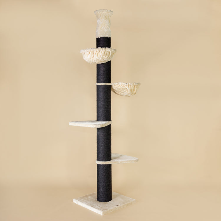 Cat Tree Maine Coon Tower Blackline (Cream) 225-245 cm