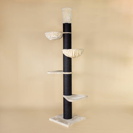 Cat Tree Maine Coon Tower Blackline (Cream) 225-245 cm