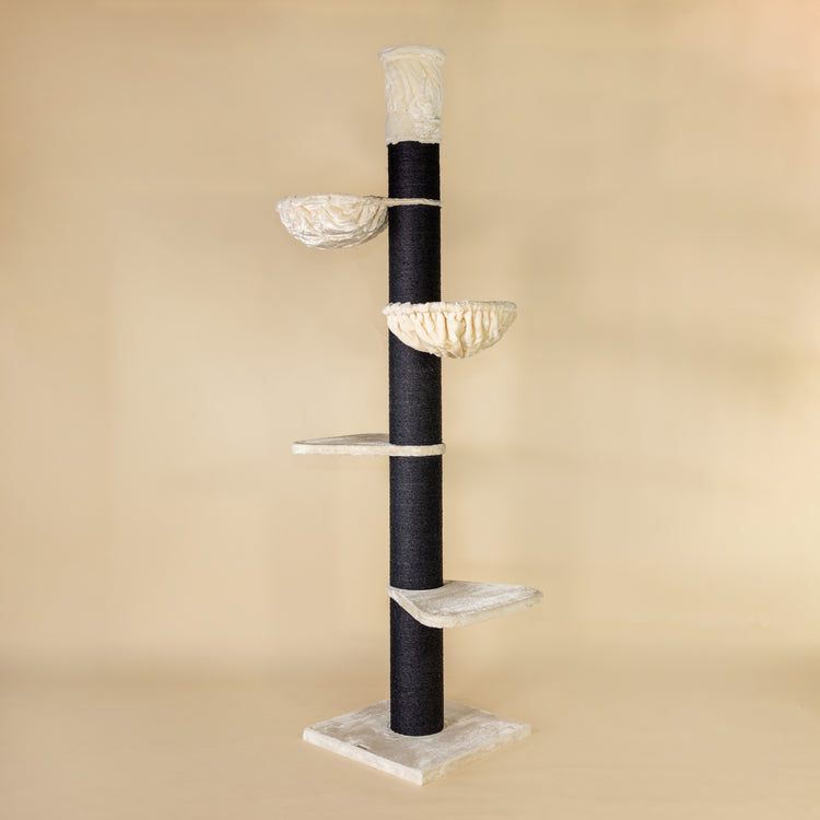 Cat Tree Maine Coon Tower Blackline (Cream) 225-245 cm