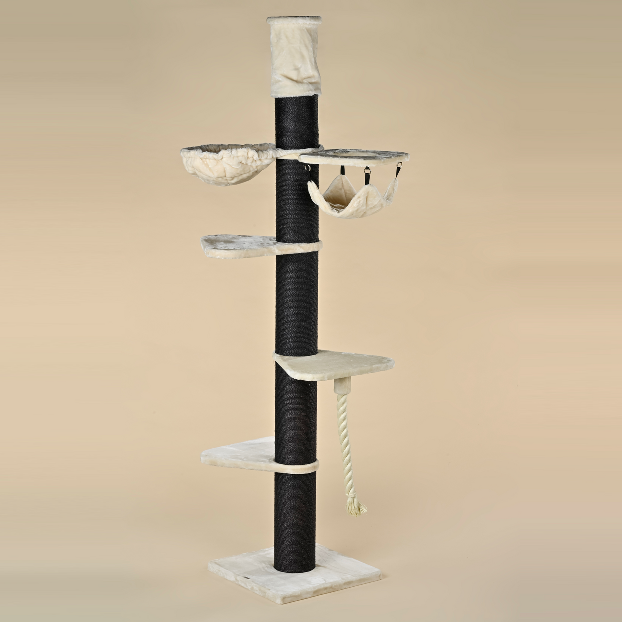 Cat Tree Maine Coon Tower Blackline Crown (Cream) 275-295 cm