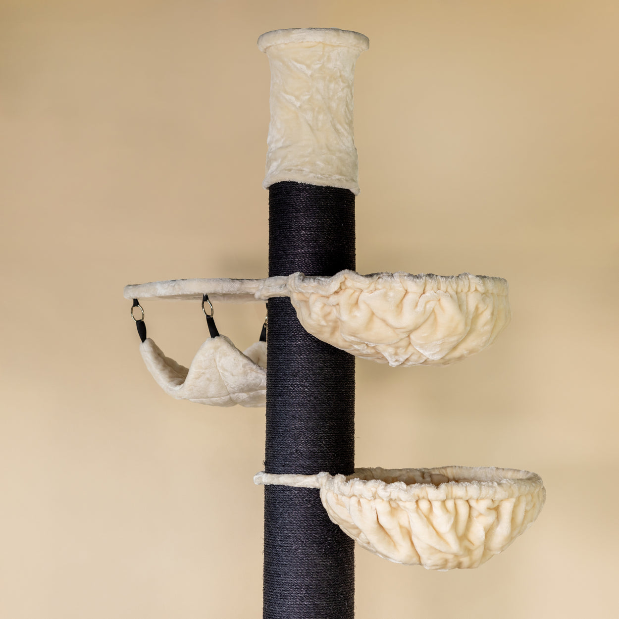 Cat Tree Maine Coon Tower Blackline Crown (Cream) 275-295 cm