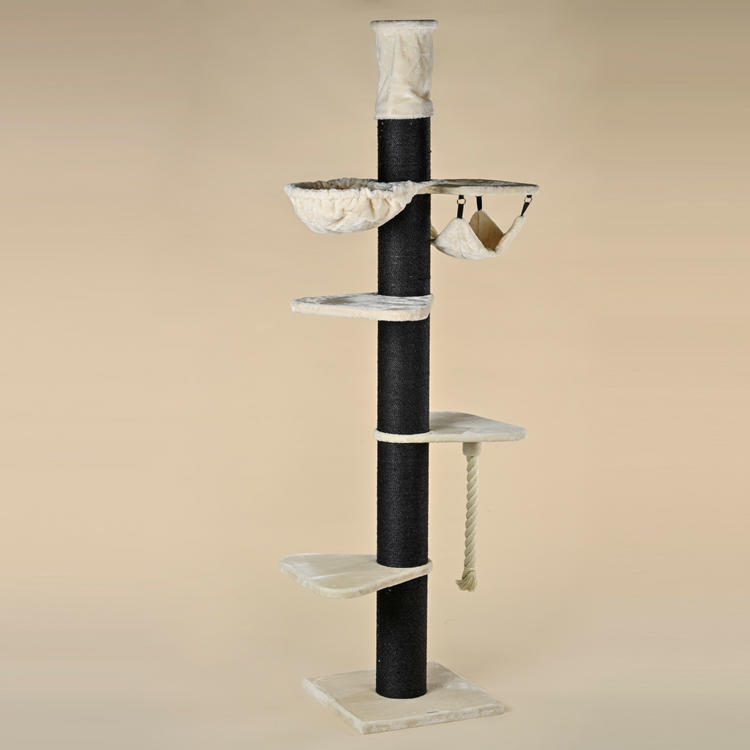 Cat Tree Maine Coon Tower Blackline Crown (Cream) 275-295 cm