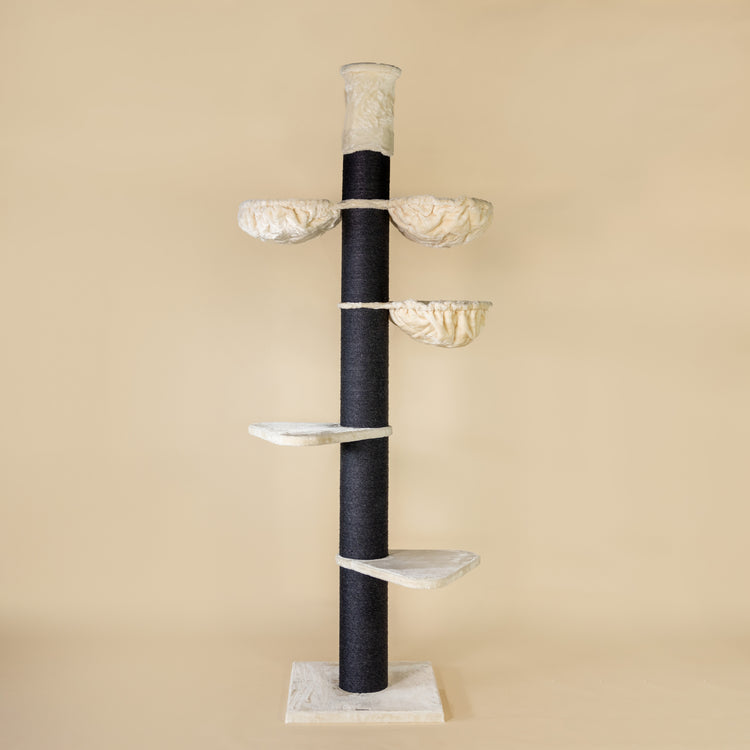 Cat Tree Maine Coon Tower Blackline Plus (Cream) 255-275 cm