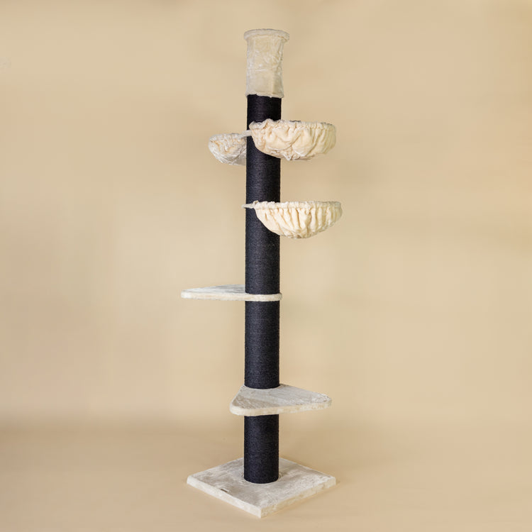Cat Tree Maine Coon Tower Blackline Plus (Cream) 225-245 cm