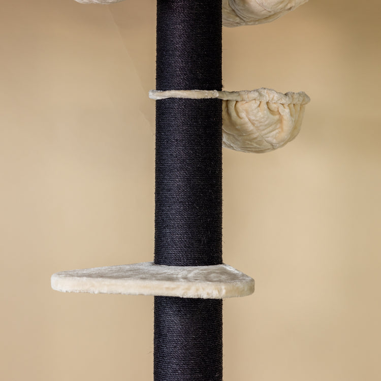 Cat Tree Maine Coon Tower Blackline Plus (Cream) 265-285 cm