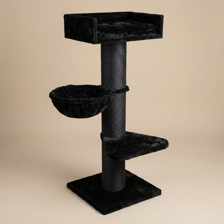 Cat Tree Royalty Blackline De luxe (Black Teddy)