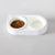 CoBowl | Double Ceramic Feeding Bowl for Cats & Dogs (White) 31 x 17 & Ø12cm - 300ml