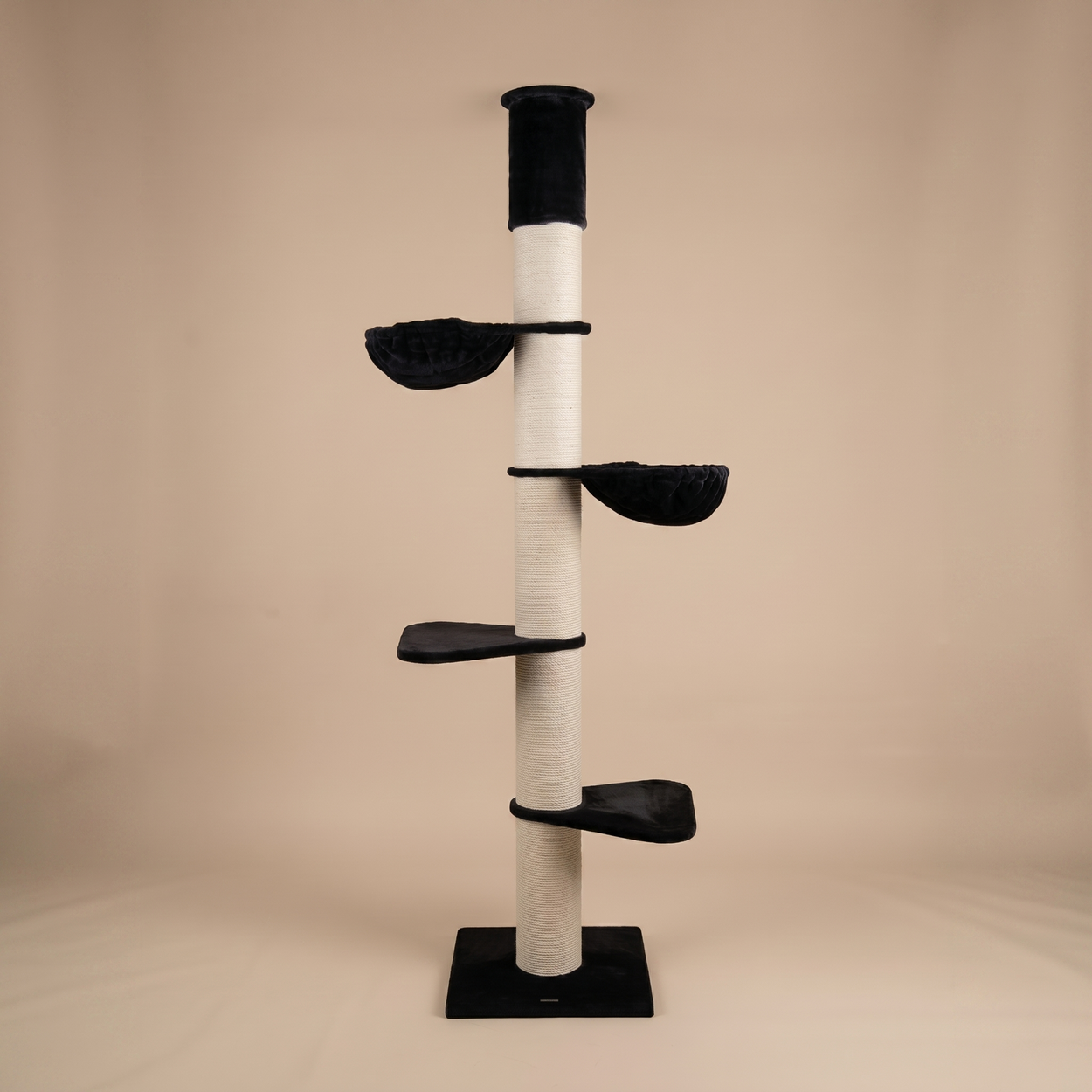 Cat Tree Maine Coon Tower (Black Teddy) 235-255 cm