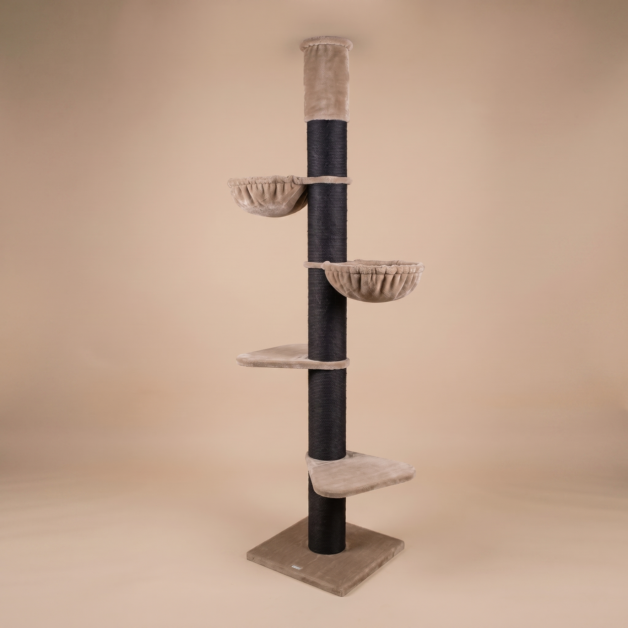 Cat Tree Maine Coon Tower Blackline (Cappuccino Teddy) 245-265 cm