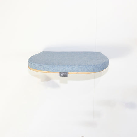 Wall-mounted Cat Climbing Wall - Luxury Cat Bed (Denim Blue)