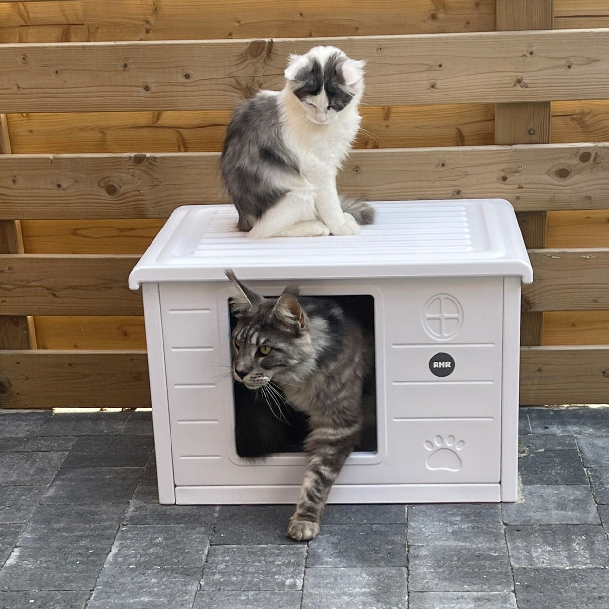 Cat House Villa de Luxe for Outside and Inside (White)