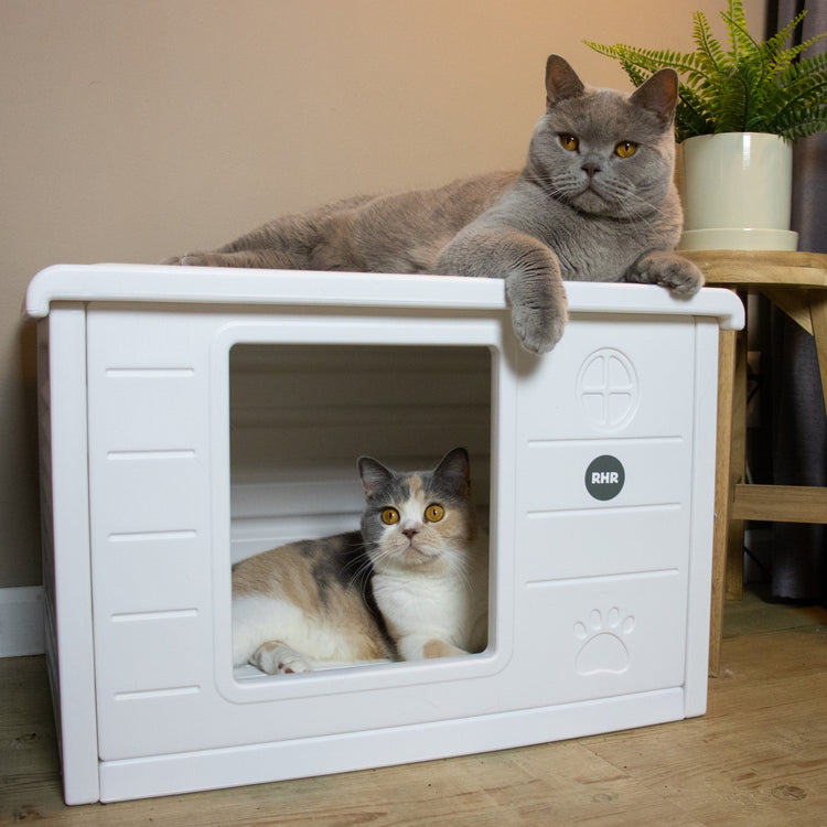 Cat House Villa de Luxe for Outside and Inside (White)