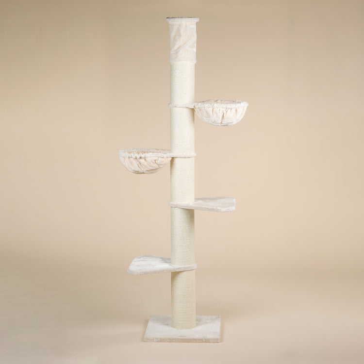 Cat Tree Maine Coon Tower (Cream) 275-295 cm