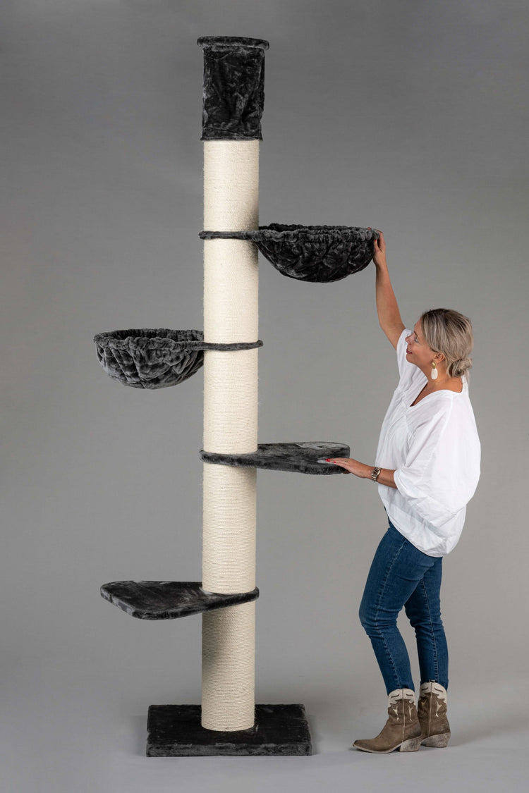 Cat Tree Maine Coon Tower (Dark Grey) 275-295 cm