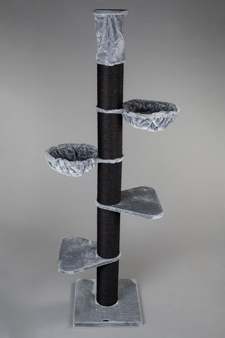 Cat Tree Maine Coon Tower Blackline (Light Grey) 275-295 cm