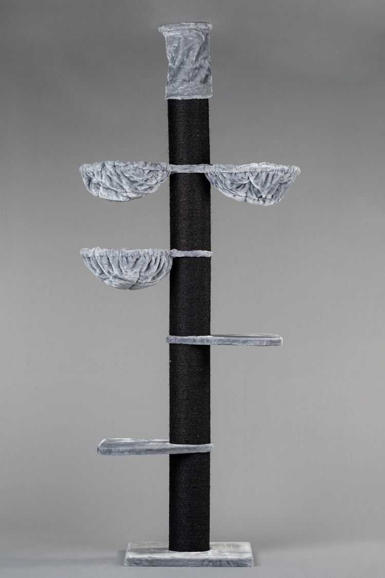 Cat Tree Maine Coon Tower Blackline Plus (Light Grey) 275-295 cm