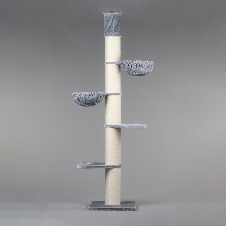 Cat Tree Maine Coon Tower (Light Grey) 275-295 cm