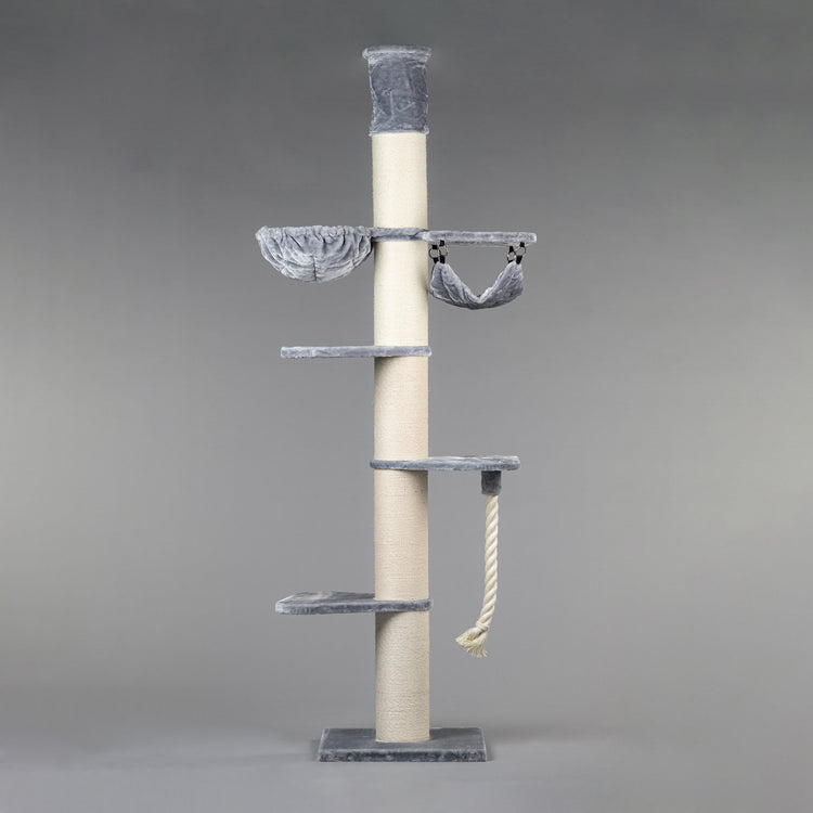 Cat Tree Maine Coon Tower Crown (Light Grey) 275-295 cm