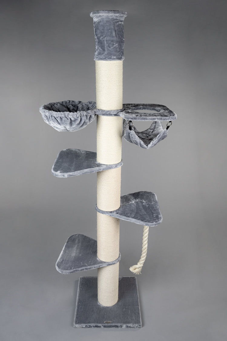 Cat Tree Maine Coon Tower Crown (Light Grey) 275-295 cm