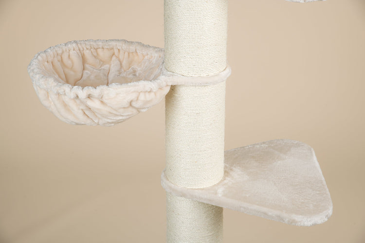 Cat Tree Maine Coon Tower (Cream) 275-295 cm