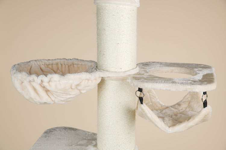 Cat Tree Maine Coon Tower Crown (Cream) 275-295 cm
