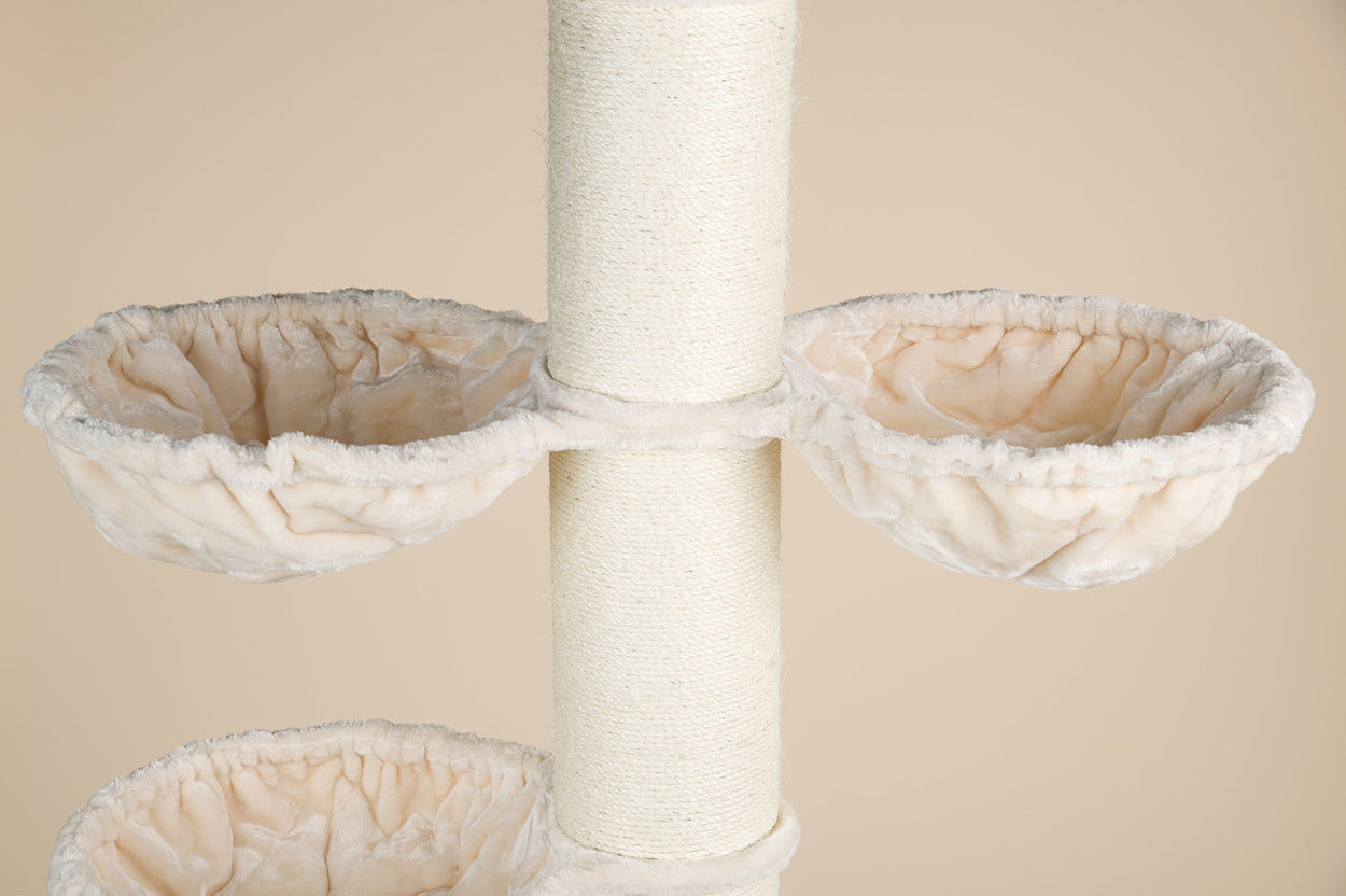 Cat Tree Maine Coon Tower Plus (Cream) 275-295 cm