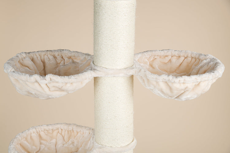 Cat Tree Maine Coon Tower Plus (Cream) 275-295 cm