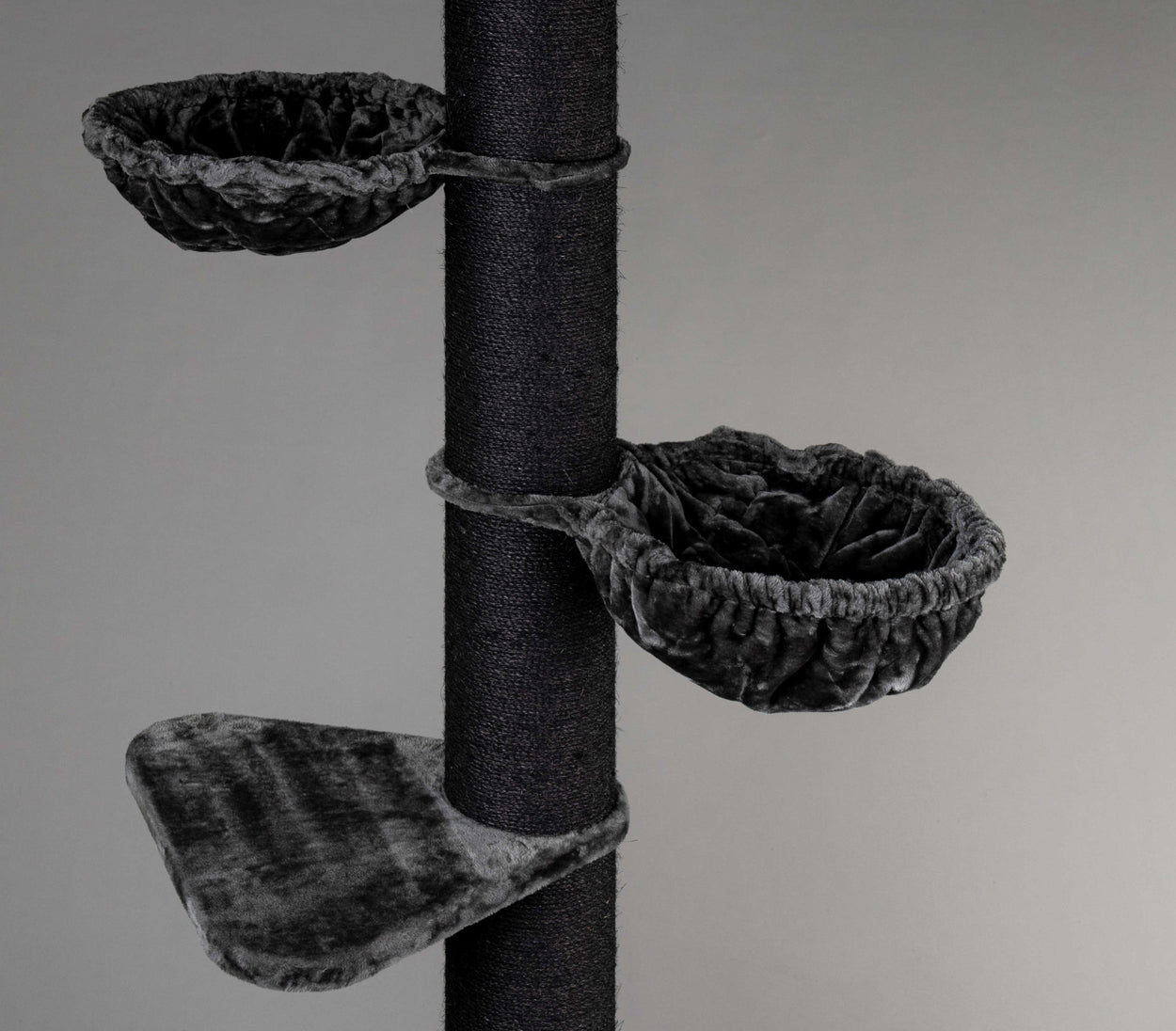 Large, Dark Grey Hammock de Luxe For Royalty (for 20 cm poles)