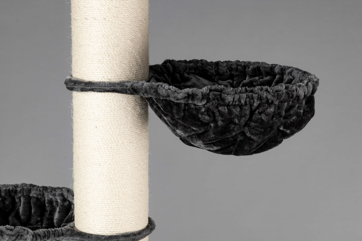 Large, Dark Grey Hammock de Luxe For Royalty (for 20 cm poles)