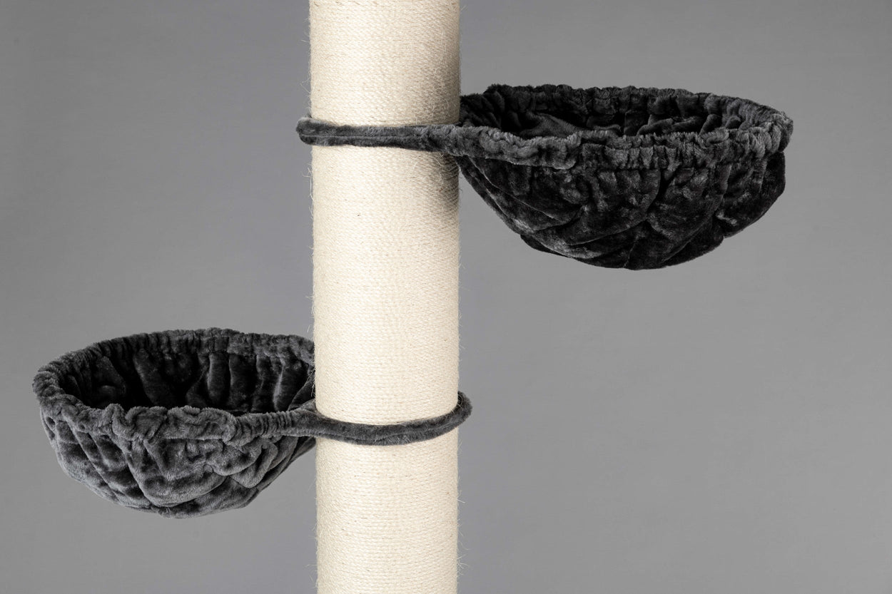 Large, Dark Grey Hammock de Luxe For Royalty (for 20 cm poles)