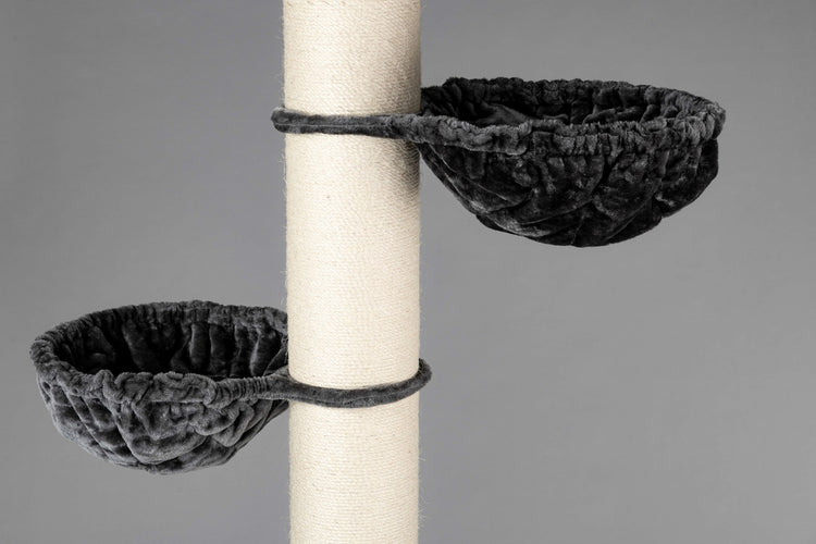 Large, Dark Grey Hammock de Luxe For Royalty (for 20 cm poles)