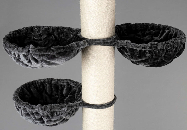 Large, Dark Grey Hammock de Luxe For Royalty (for 20 cm poles)