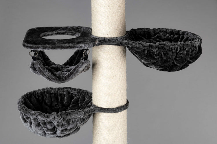 Large, Dark Grey Crown Hammock (for 12, 15 or 20 cm poles)