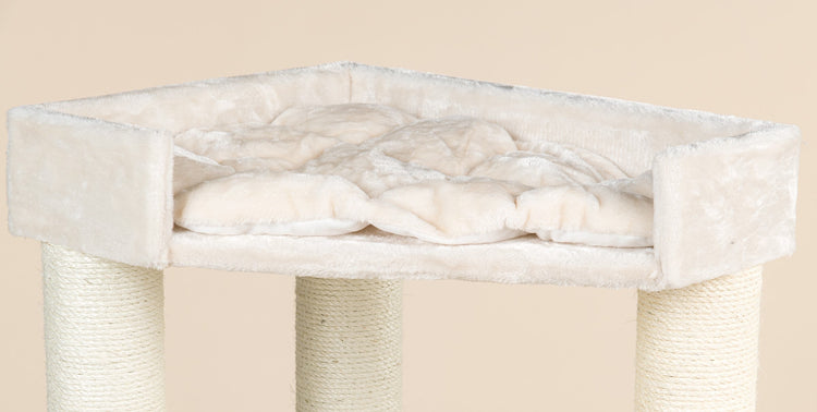 Cream Lounge Lying Area Corner Coon (incl. cushion)