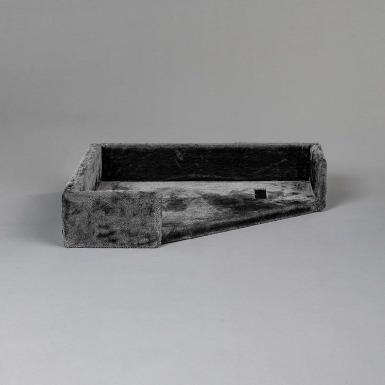 Dark Grey Lounge Lying Area Corner Coon (incl. cushion)
