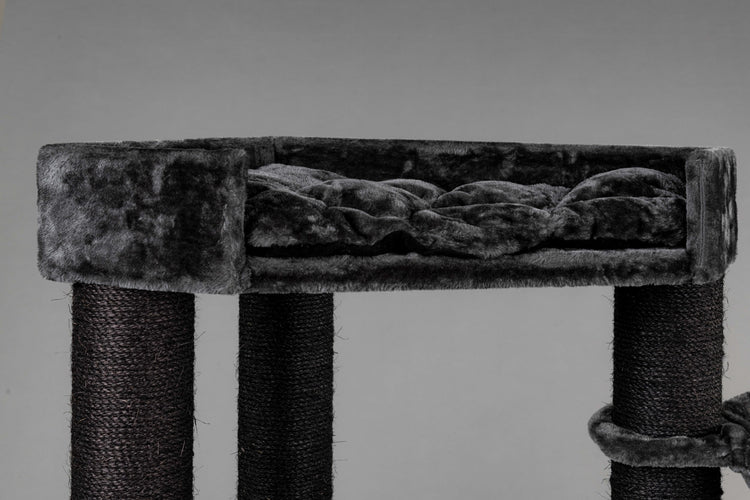 Dark Grey Lounge Lying Area Corner Coon (incl. cushion)