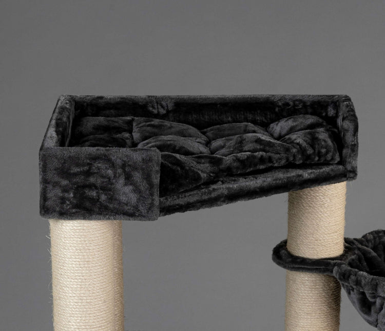 Dark Grey Lounge Lying Area Corner Coon (incl. cushion)