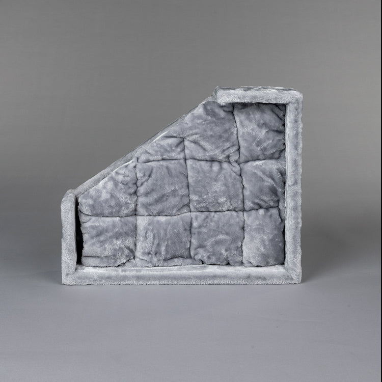 Light Grey Lounge Lying Area Corner Coon (incl. cushion)